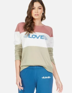 Cheap Love Wings L/S Color Block Pullover | Kiernan By Women Long Sleeve