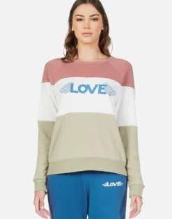 Cheap Love Wings L/S Color Block Pullover | Kiernan By Women Long Sleeve