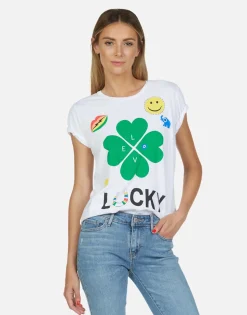 Outlet Lucky Clover S/S Vintage Tee | Croft By Women Short Sleeve