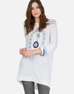 New Lucky Eye Horseshoe Boyfriend Pullover | Kaya By Women Long Sleeve