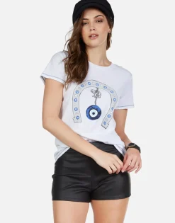 Best Sale Lucky Eye Horseshoe S/S Tee | Aviana By Women Short Sleeve