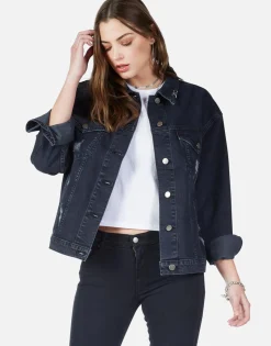 Cheap Lucky In Love Denim Boyfriend Jacket | Spencer By Women Jackets