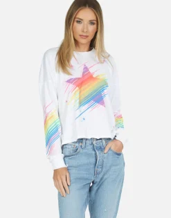 Shop Luella Neon Sparkle Star Women Long Sleeve