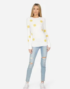 Flash Sale Mckinley All Over Yellow Smiley Women Long Sleeve