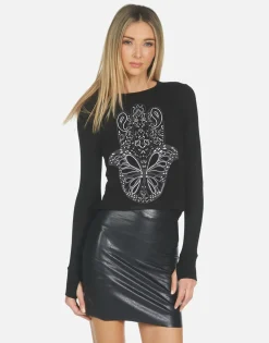 Best Mckinley X Butterfly Hamsa Women Long Sleeve