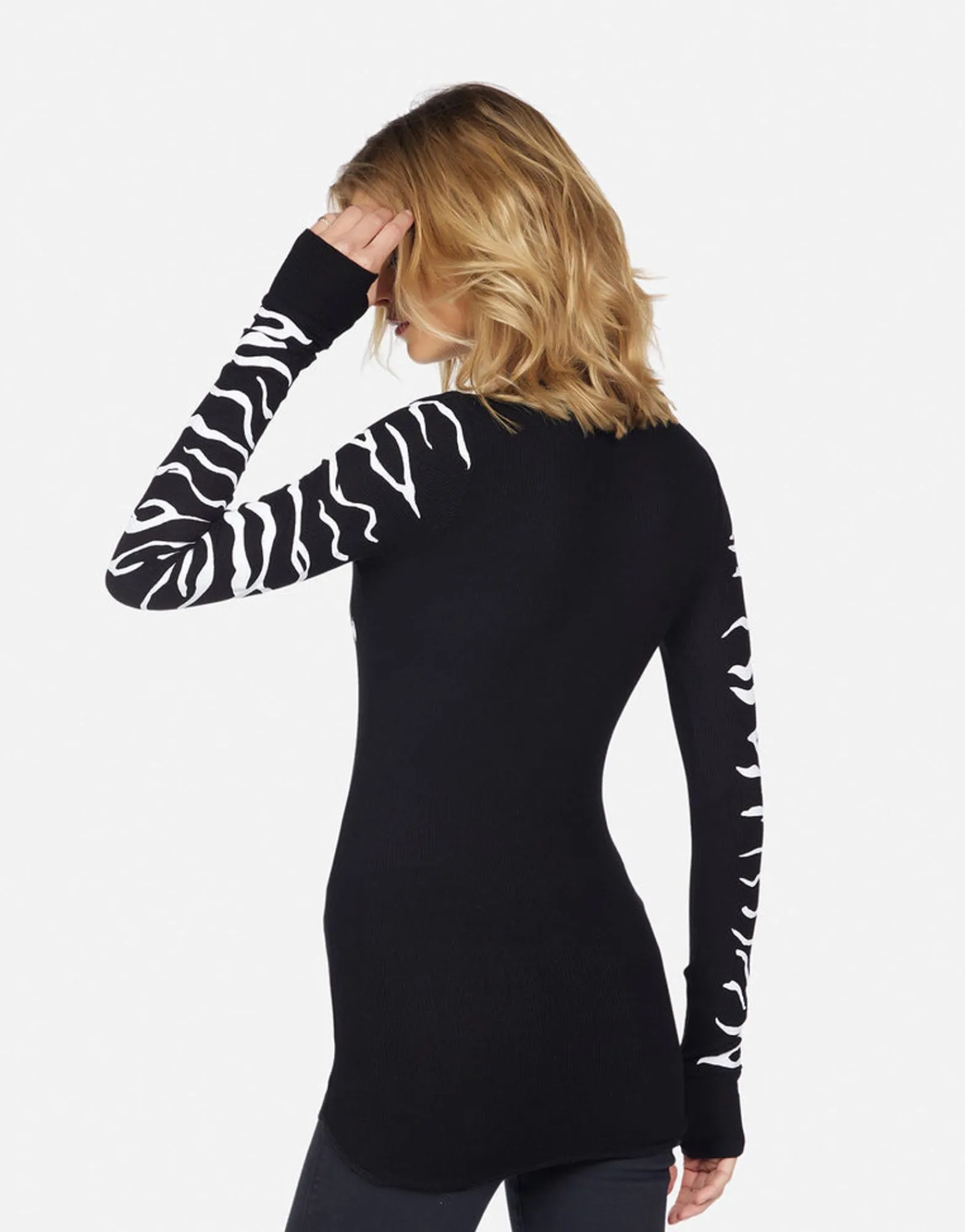 Cheap Mckinley Zebra Lip Women Long Sleeve
