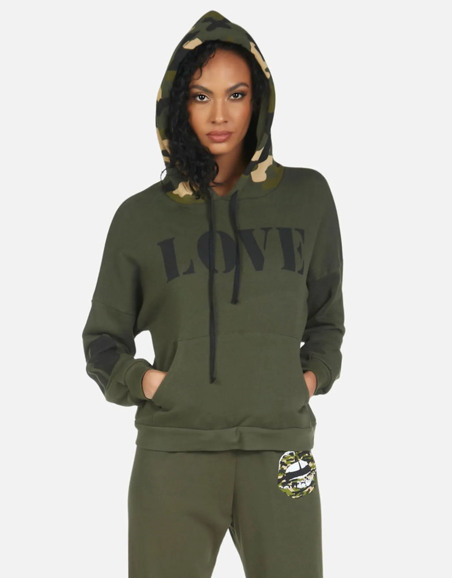 New Melanie Camo Lip Women Hoodies