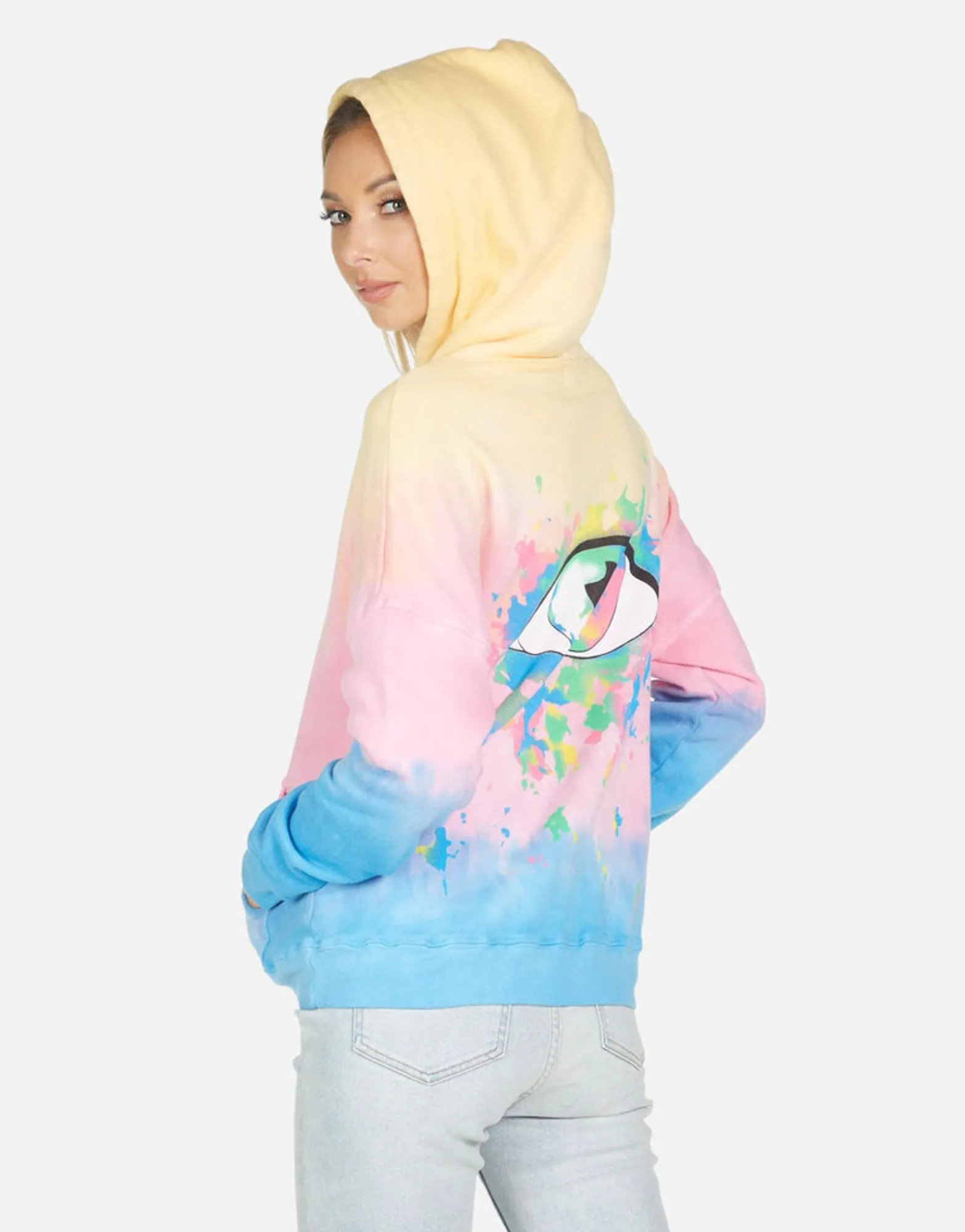 Discount Melanie Watercolor Eye Women Hoodies