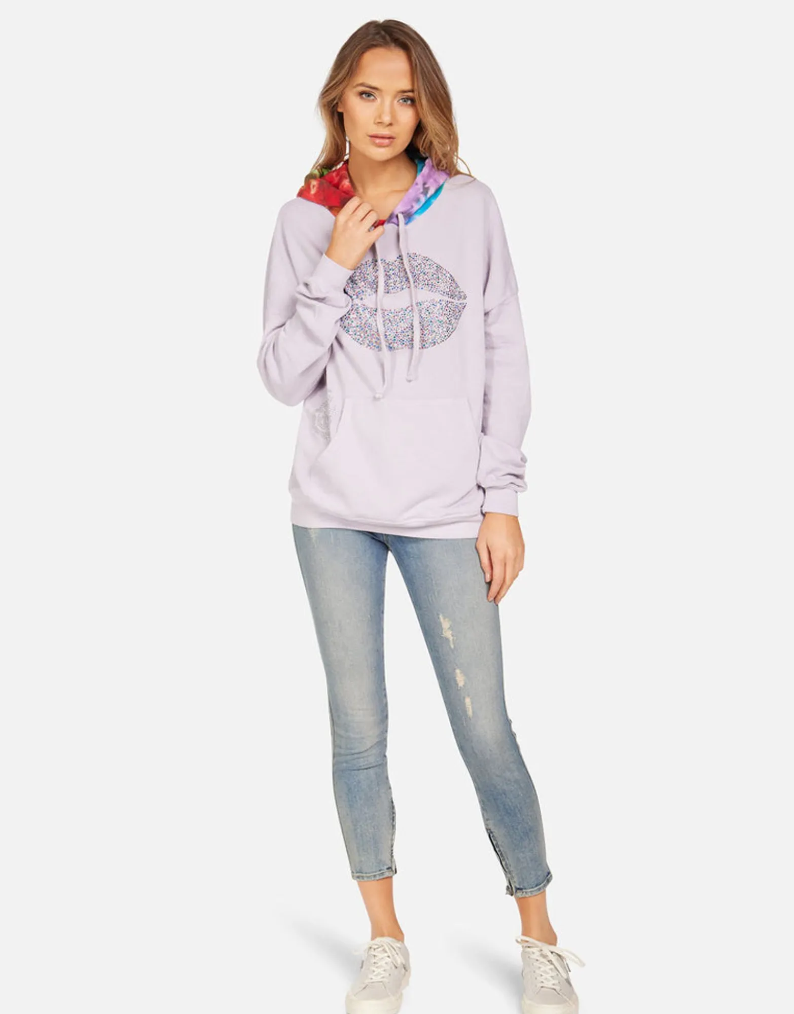 Fashion Melanie X Crystal Sprinkle Lip Women Hoodies