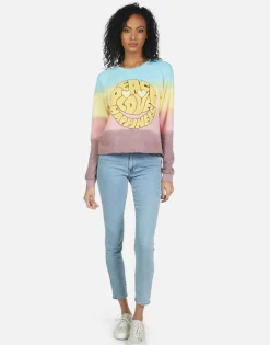 Cheap Meredith Text Happy Face Women Long Sleeve