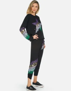 Best Sale Mimi Star Confetti Women Crop Sweatpants