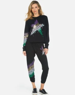 Best Sale Mimi Star Confetti Women Crop Sweatpants