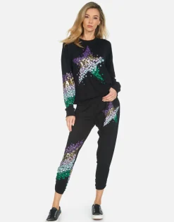 Best Sale Mimi Star Confetti Women Crop Sweatpants