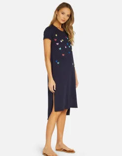 Discount Mini Butterflies Midi Dress In | Genesis By Women Dresses