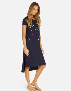 Discount Mini Butterflies Midi Dress In | Genesis By Women Dresses