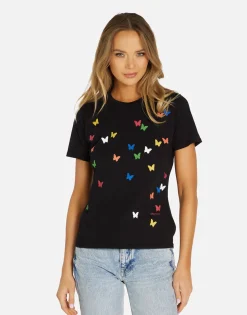 Online Mini Butterflies Vintage Tee In | Croft By Women Short Sleeve