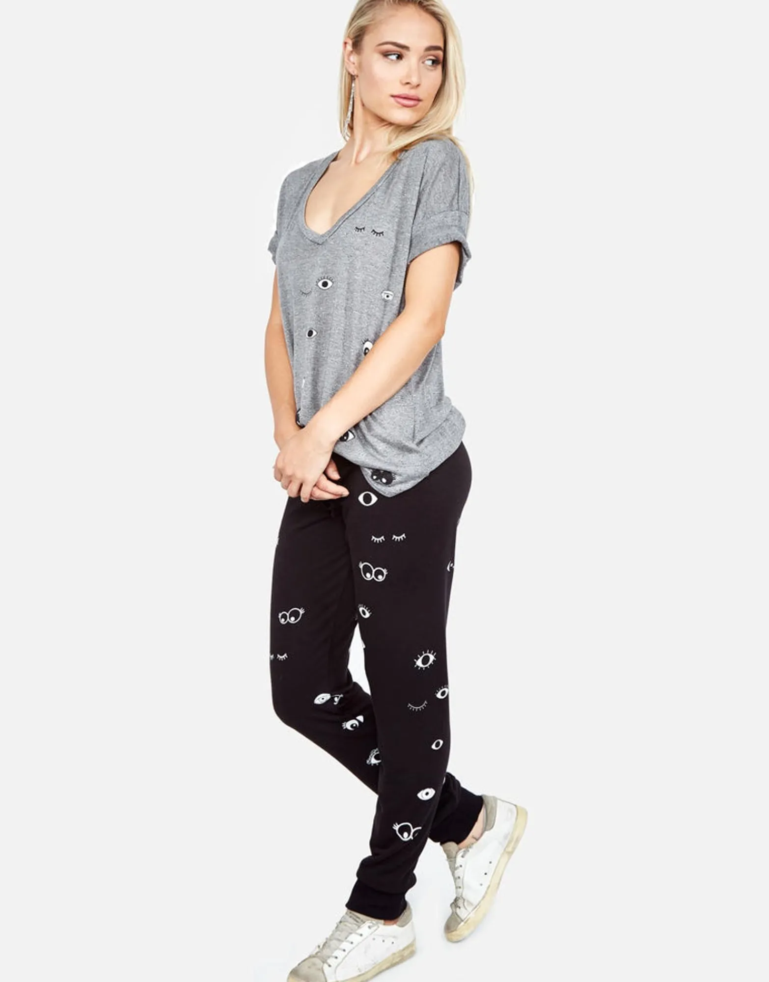 Best Sale Mini Glam Eyes Lounge Sweatpant In | Jess By Women Long Sweatpants