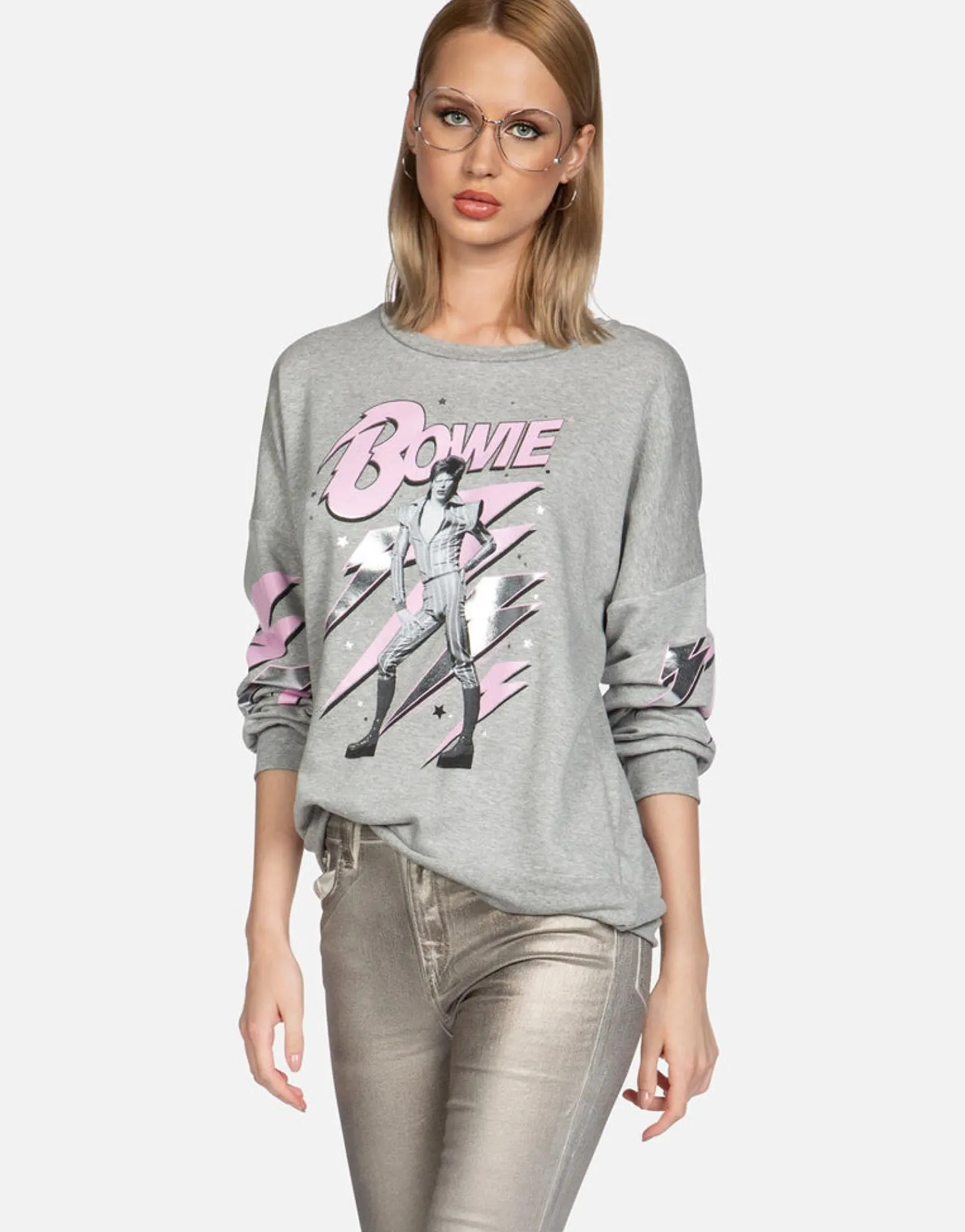 Store Minnie Mouse L/S Boyfriend Pullover | Sierra By Women Long Sleeve