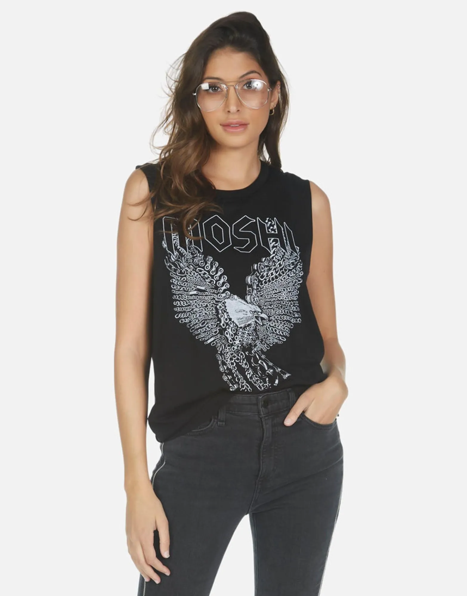 Best Sale Moshi Eagle Boyfriend Tank | Kel By Women Tanks