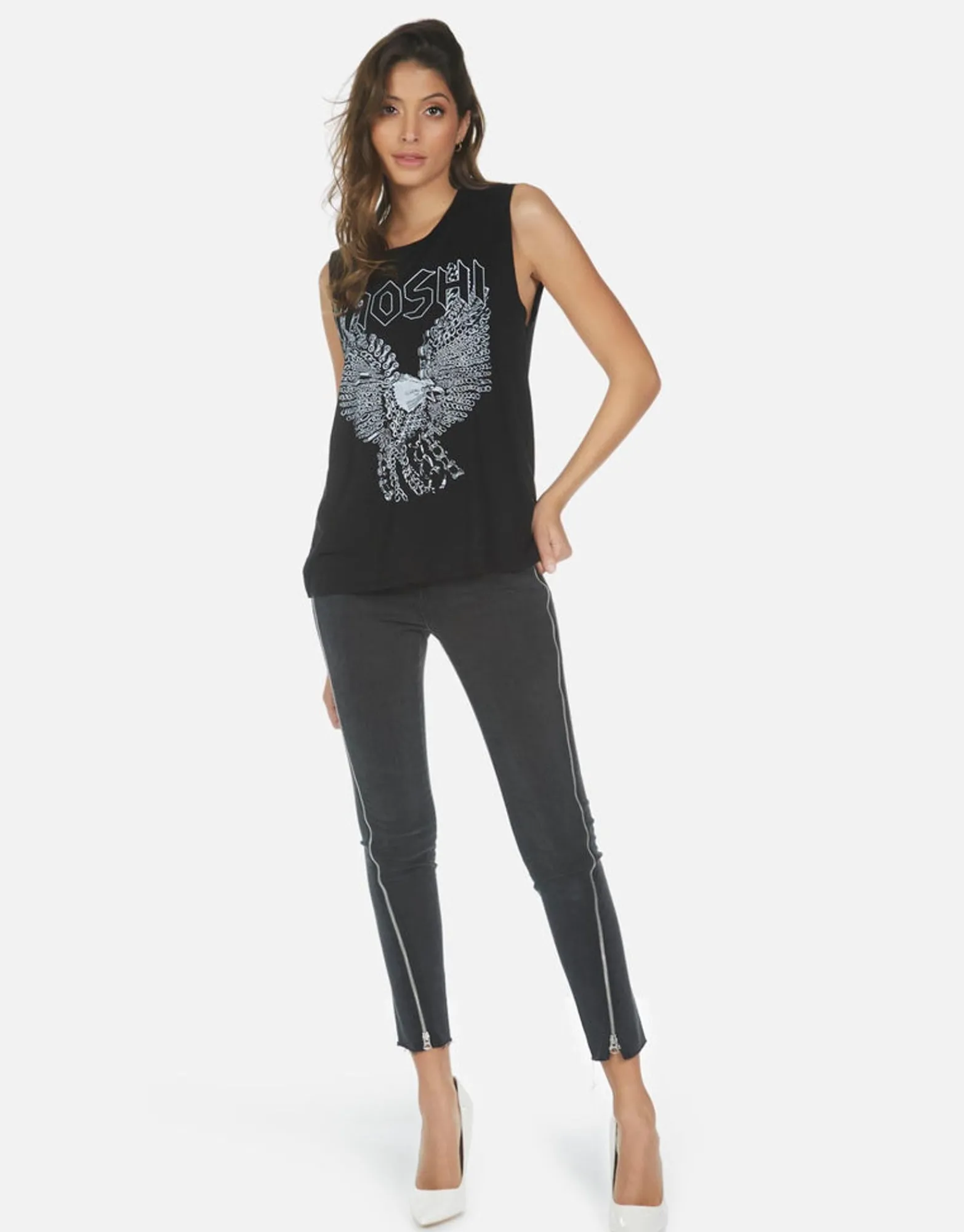 Best Sale Moshi Eagle Boyfriend Tank | Kel By Women Tanks