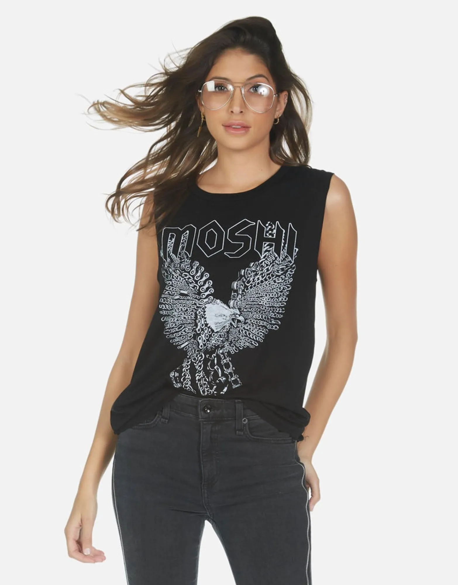 Best Sale Moshi Eagle Boyfriend Tank | Kel By Women Tanks