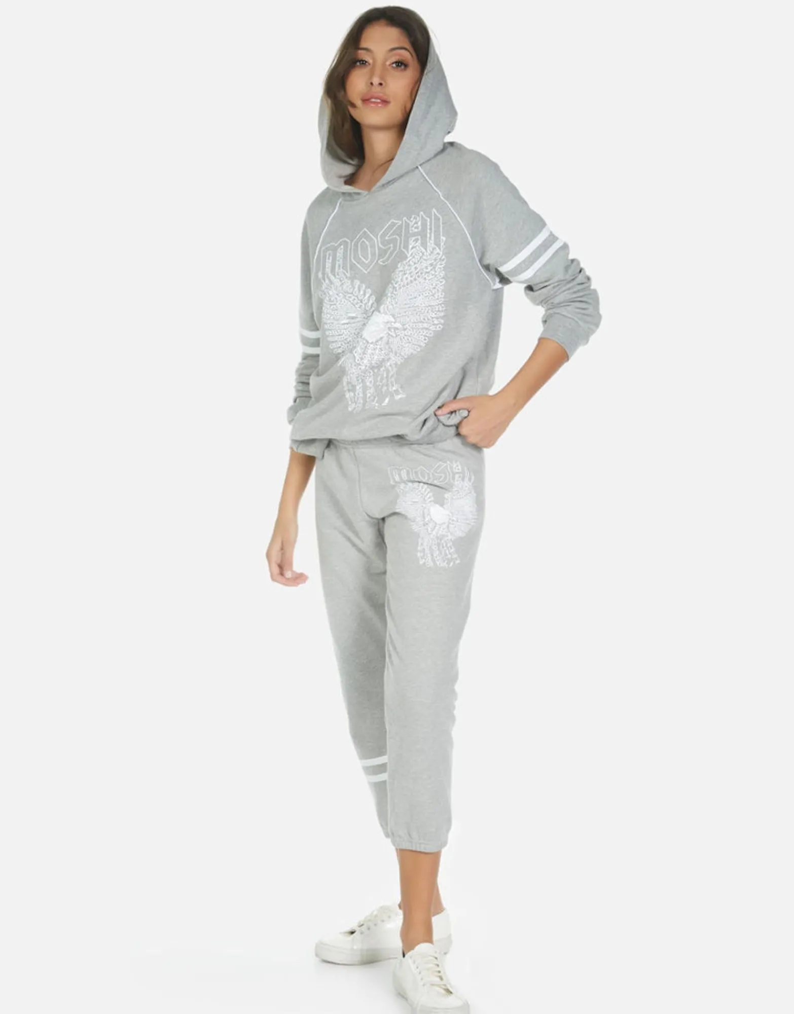 Flash Sale Moshi Eagle Crop Sweatpant | Alana By Women Crop Sweatpants