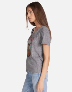 Sale Moshi Eagle Head Distressed Tee In | Myra By Women Short Sleeve