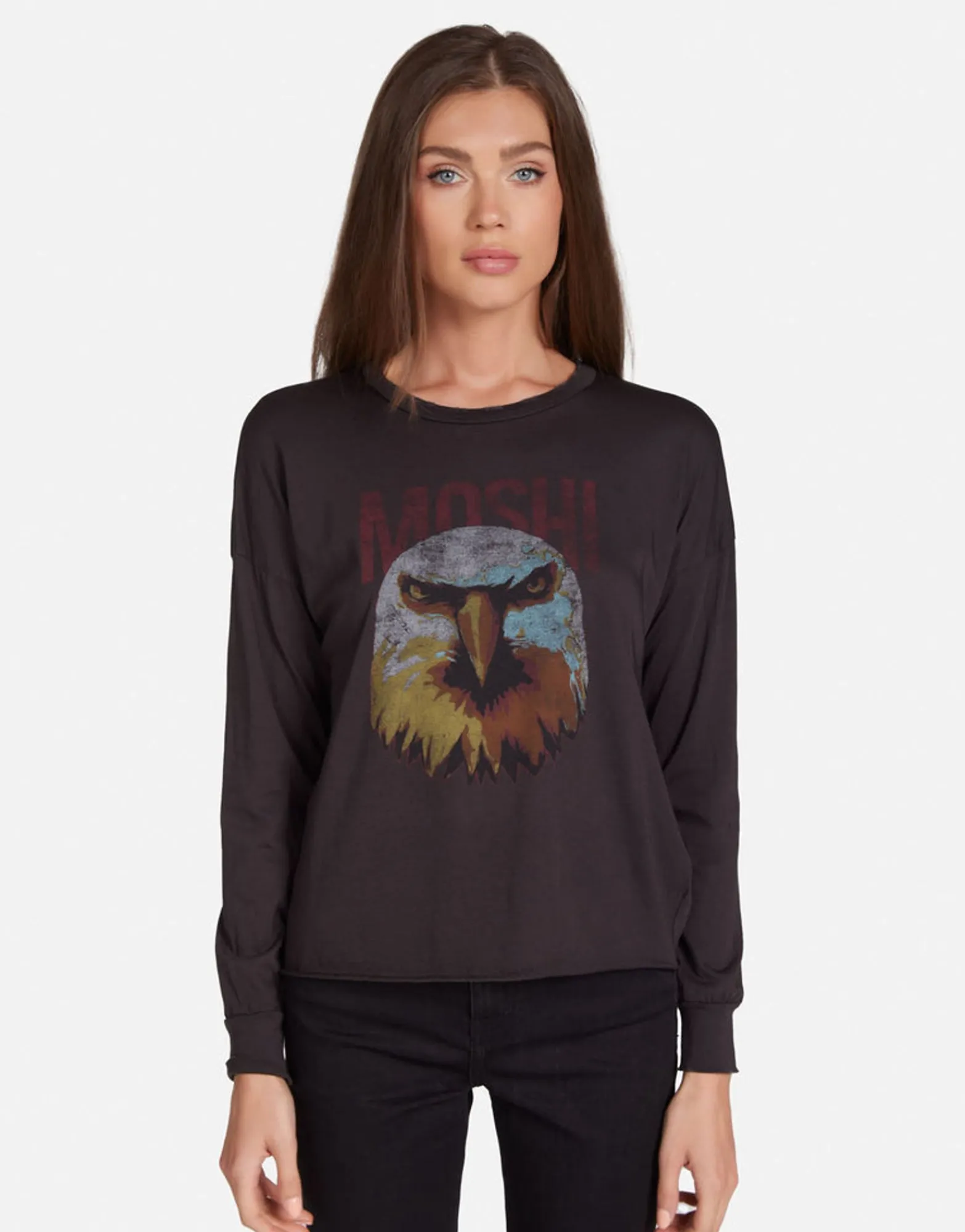 Store Moshi Eagle Head L/S Distressed Top In | Luella By Women Long Sleeve