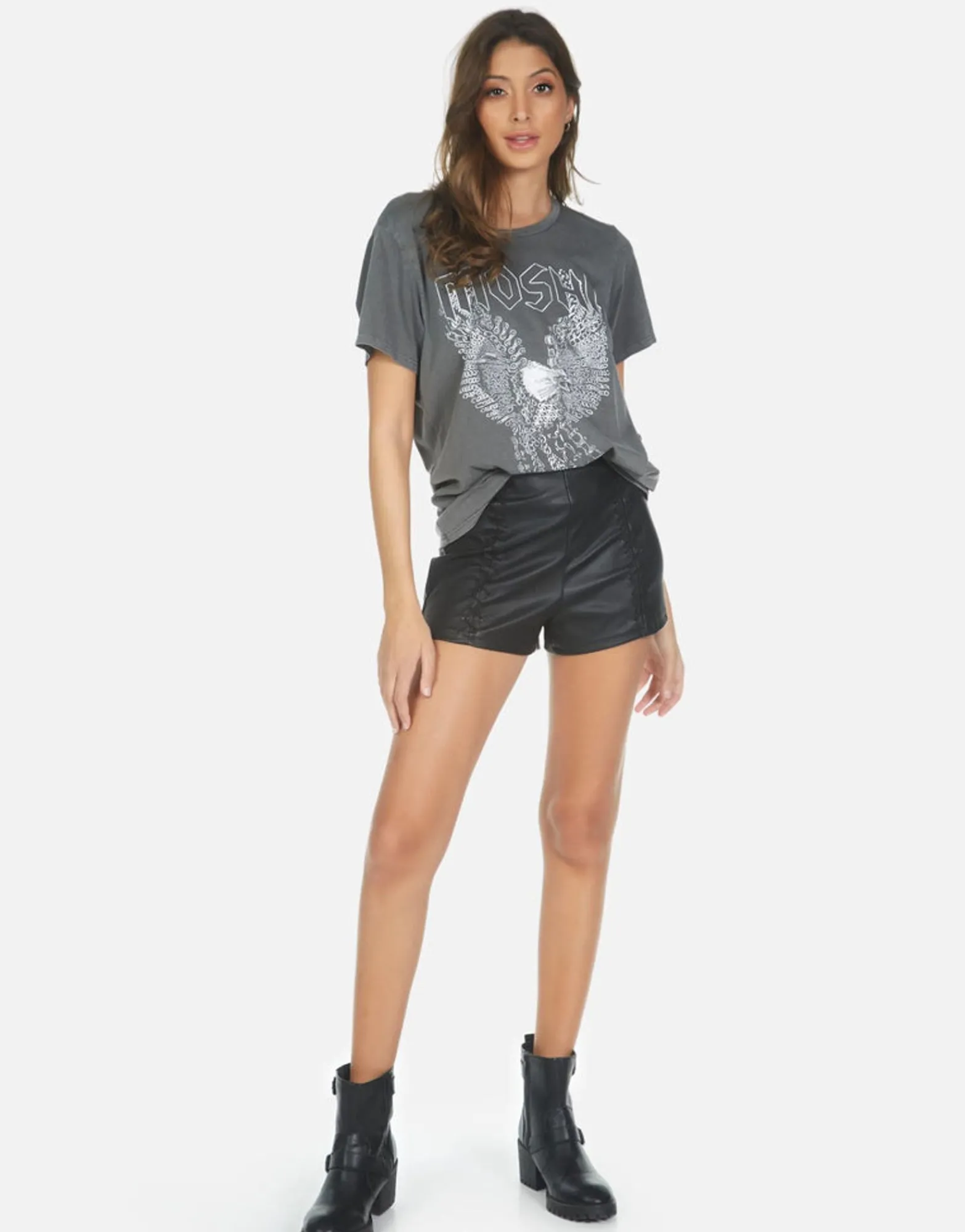 Store Moshi Eagle Vintage Boyfriend Tee | Wolf By Women Short Sleeve