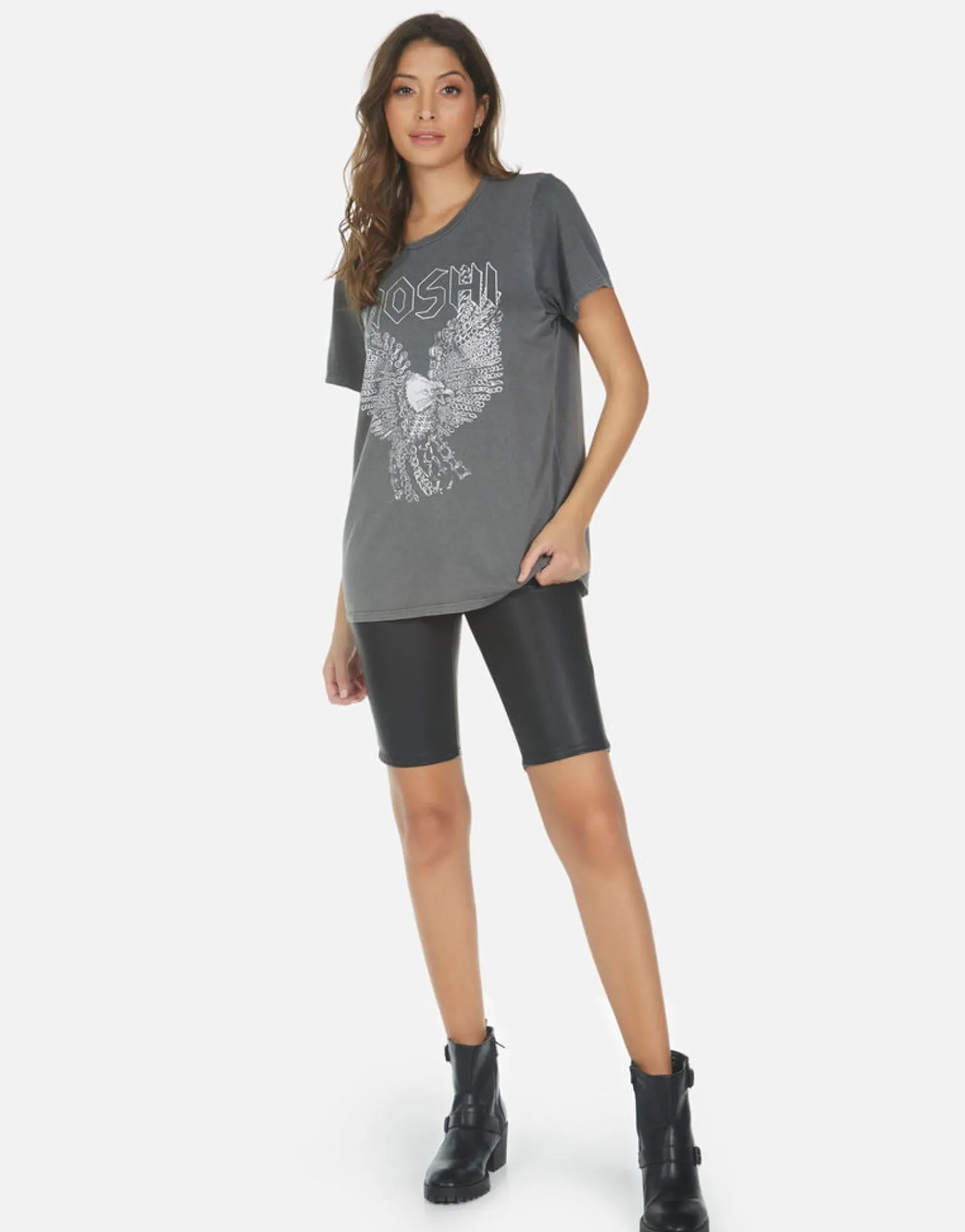 Store Moshi Eagle Vintage Boyfriend Tee | Wolf By Women Short Sleeve