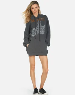 New Moshi Ride Pullover Hoodie Dress | Desiree By Women Hoodies