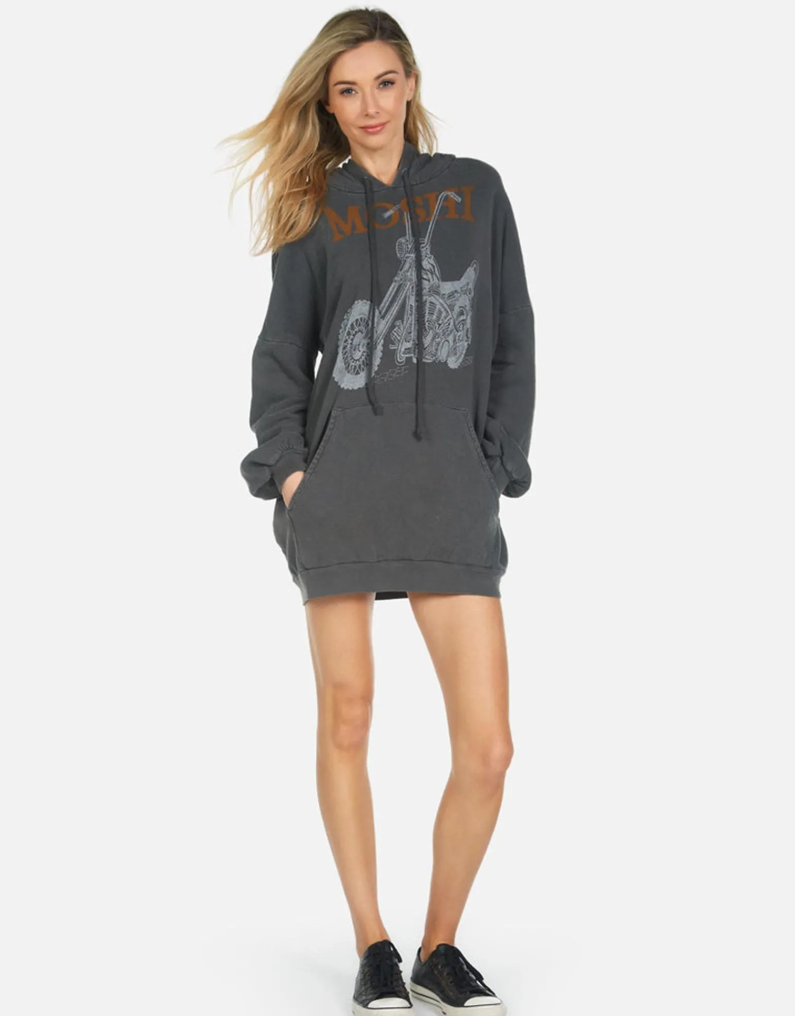 New Moshi Ride Pullover Hoodie Dress | Desiree By Women Hoodies