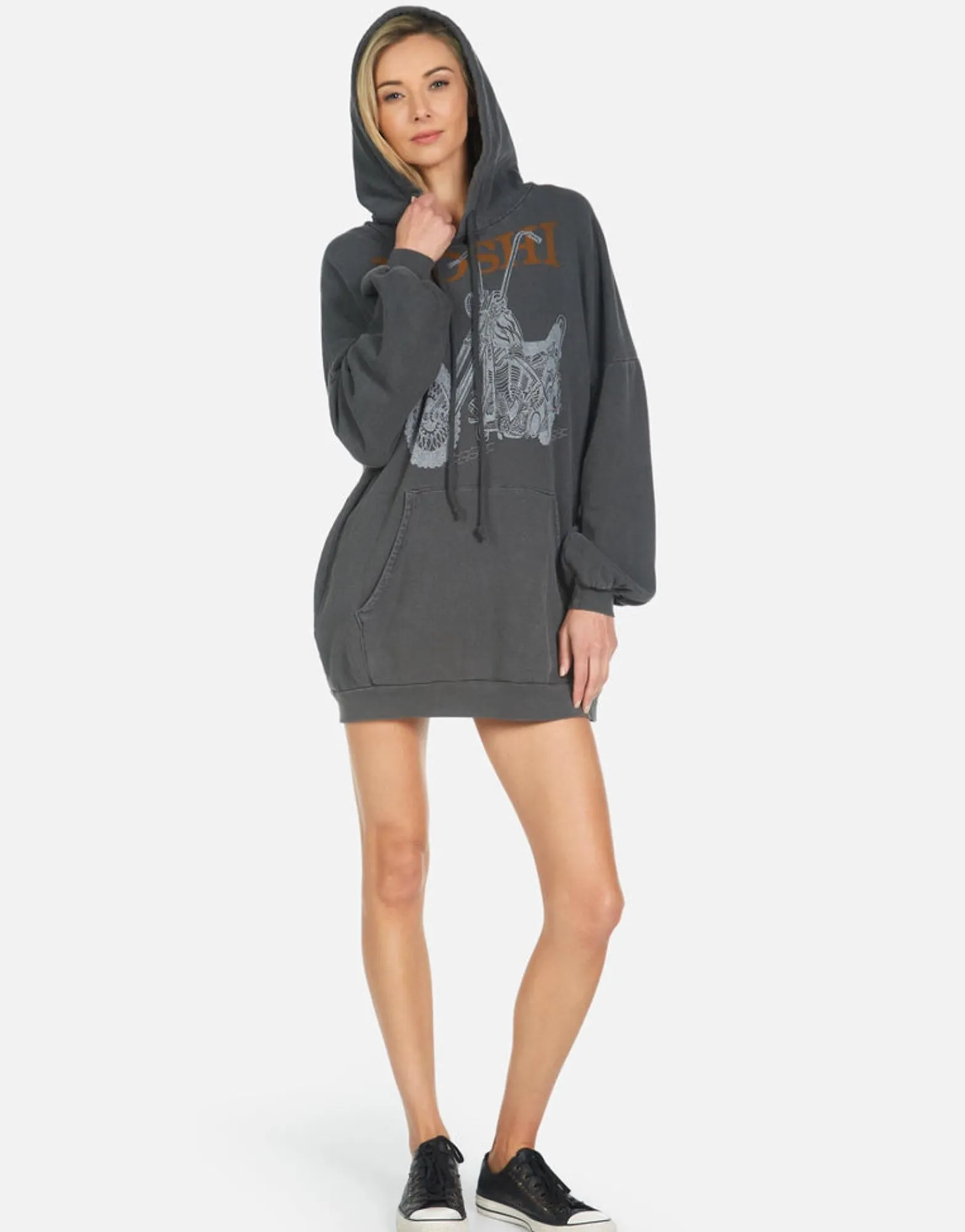 New Moshi Ride Pullover Hoodie Dress | Desiree By Women Hoodies