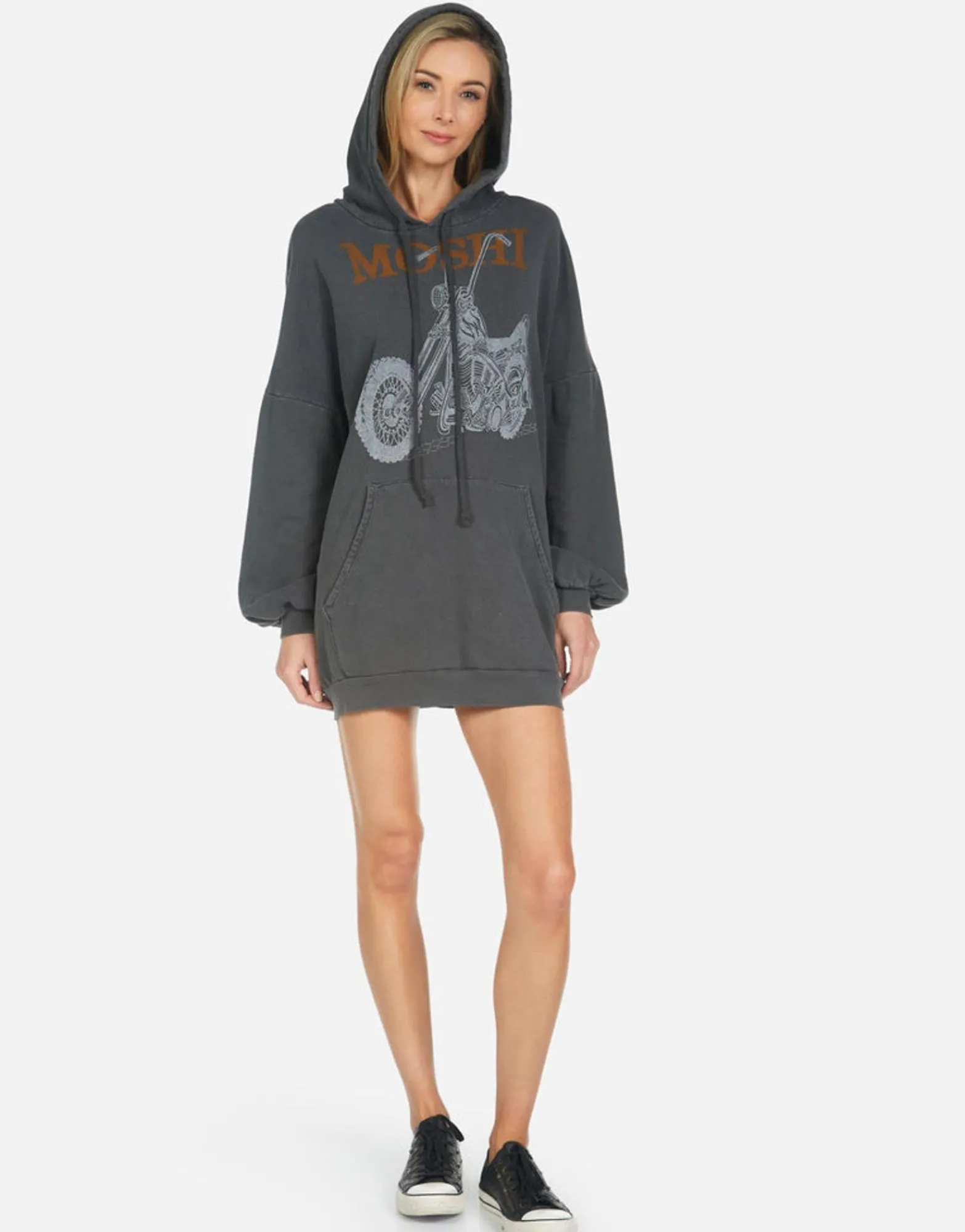 New Moshi Ride Pullover Hoodie Dress | Desiree By Women Hoodies