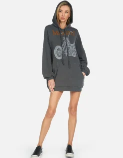 New Moshi Ride Pullover Hoodie Dress | Desiree By Women Hoodies