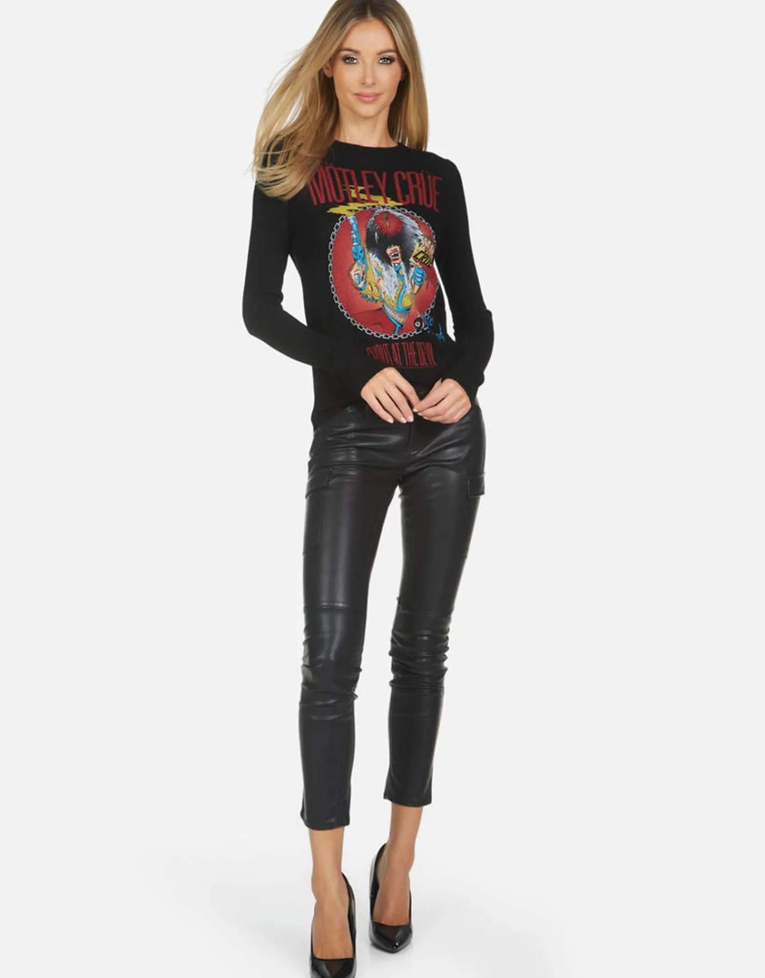 New Motley Crue Shout At The Devil Thermal Tee By Women Long Sleeve