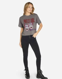Best Motley Crue Theater Crop Tee In | Rue By Women Short Sleeve