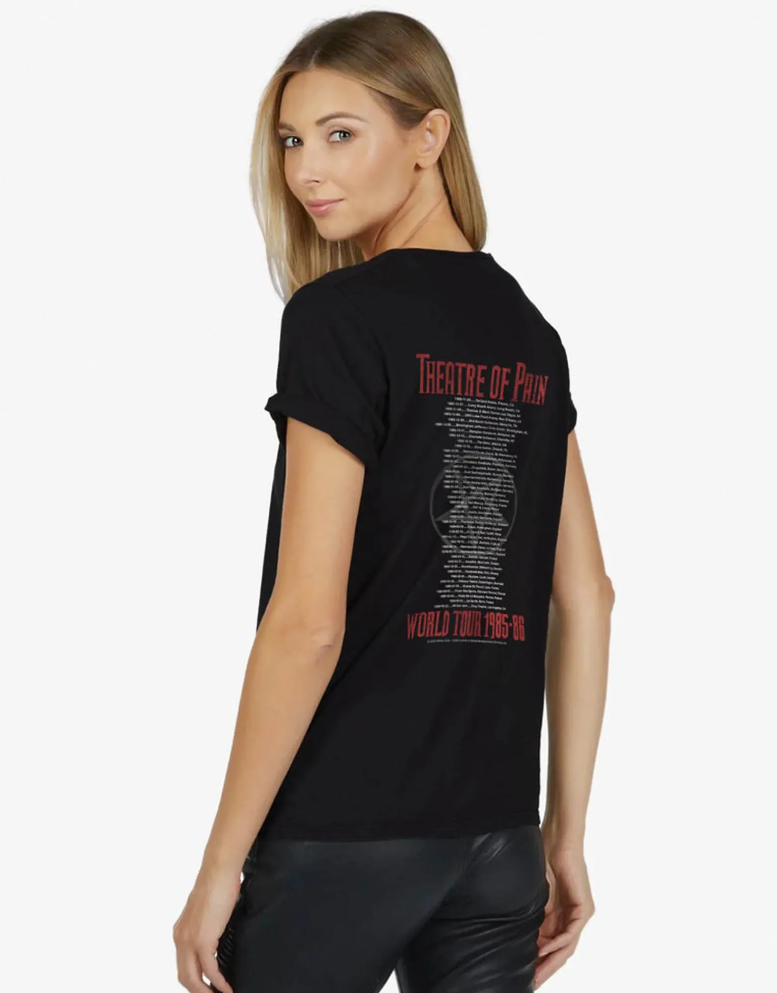 Online Motley Crue Theatre Of Pain Vintage Tee | Croft X Women Short Sleeve