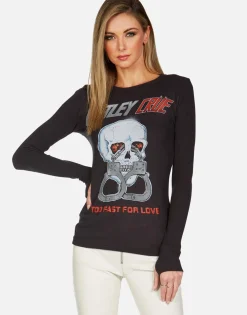 Online Motley Crue Too Fast For Love L/S Fitted Thermal By Women Long Sleeve
