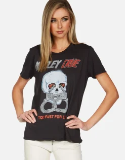 Store Motley Crue Too Fast For Love Classic Band Tee By Women Short Sleeve