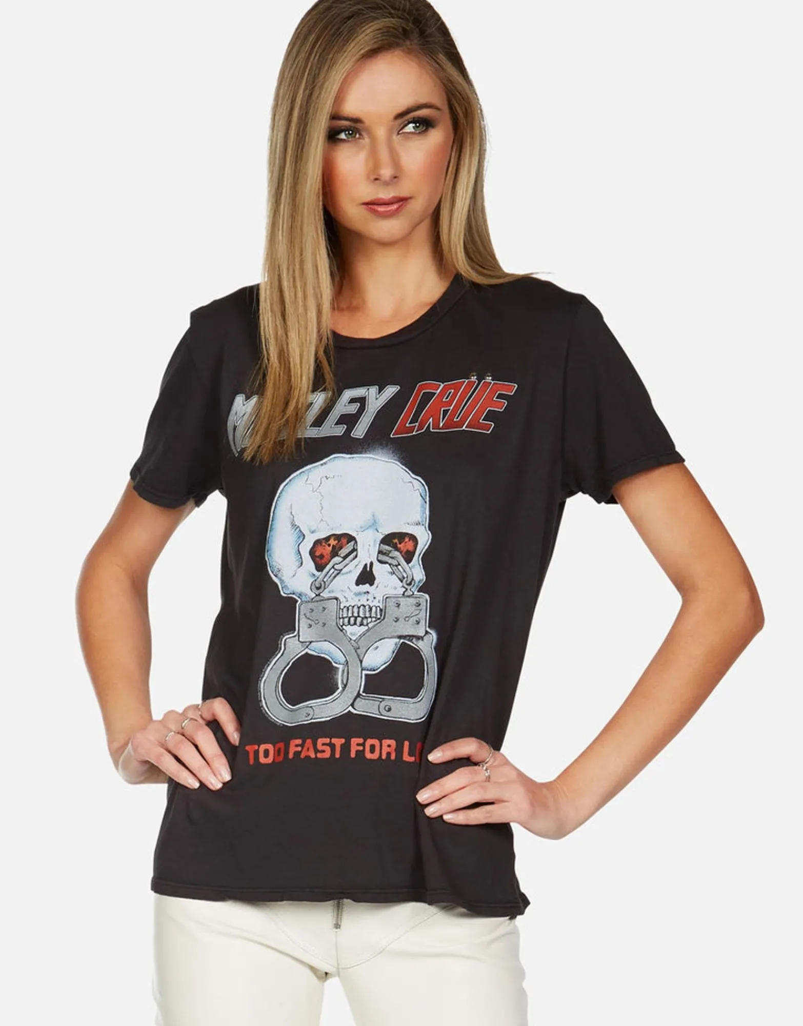Store Motley Crue Too Fast For Love Classic Band Tee By Women Short Sleeve