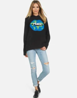 Clearance Namiko World Peace Lips Women Sweaters & Knits