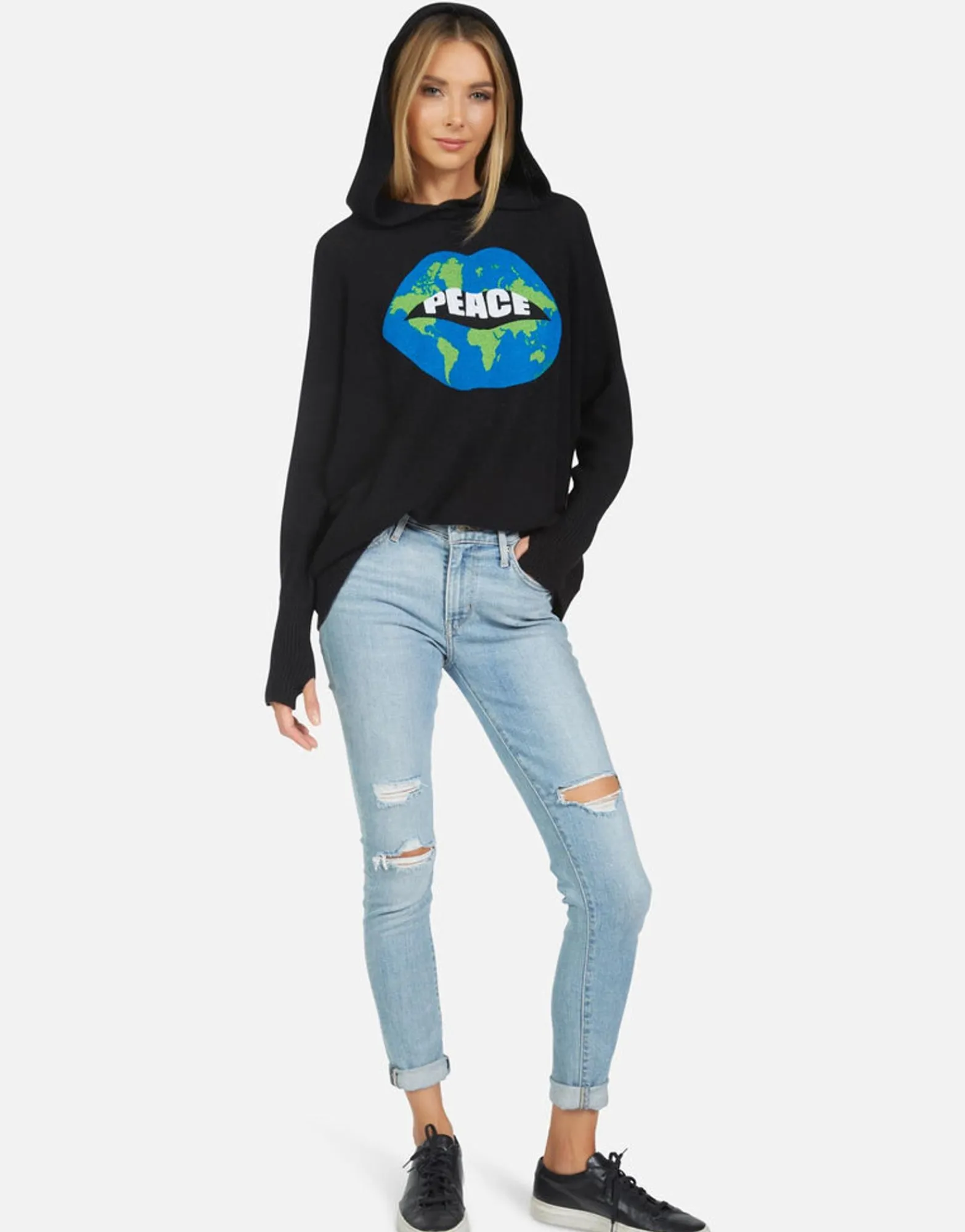 Clearance Namiko World Peace Lips Women Sweaters & Knits