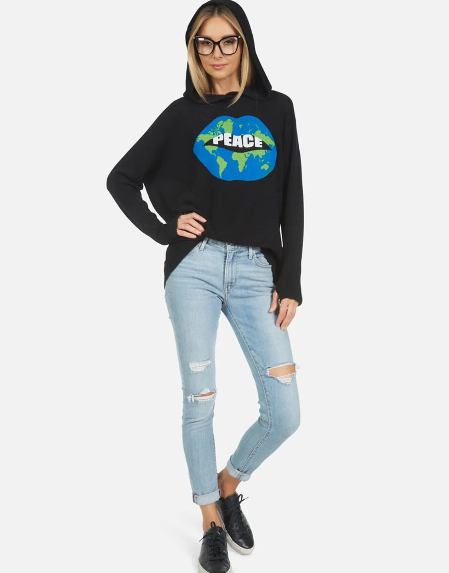 Clearance Namiko World Peace Lips Women Sweaters & Knits