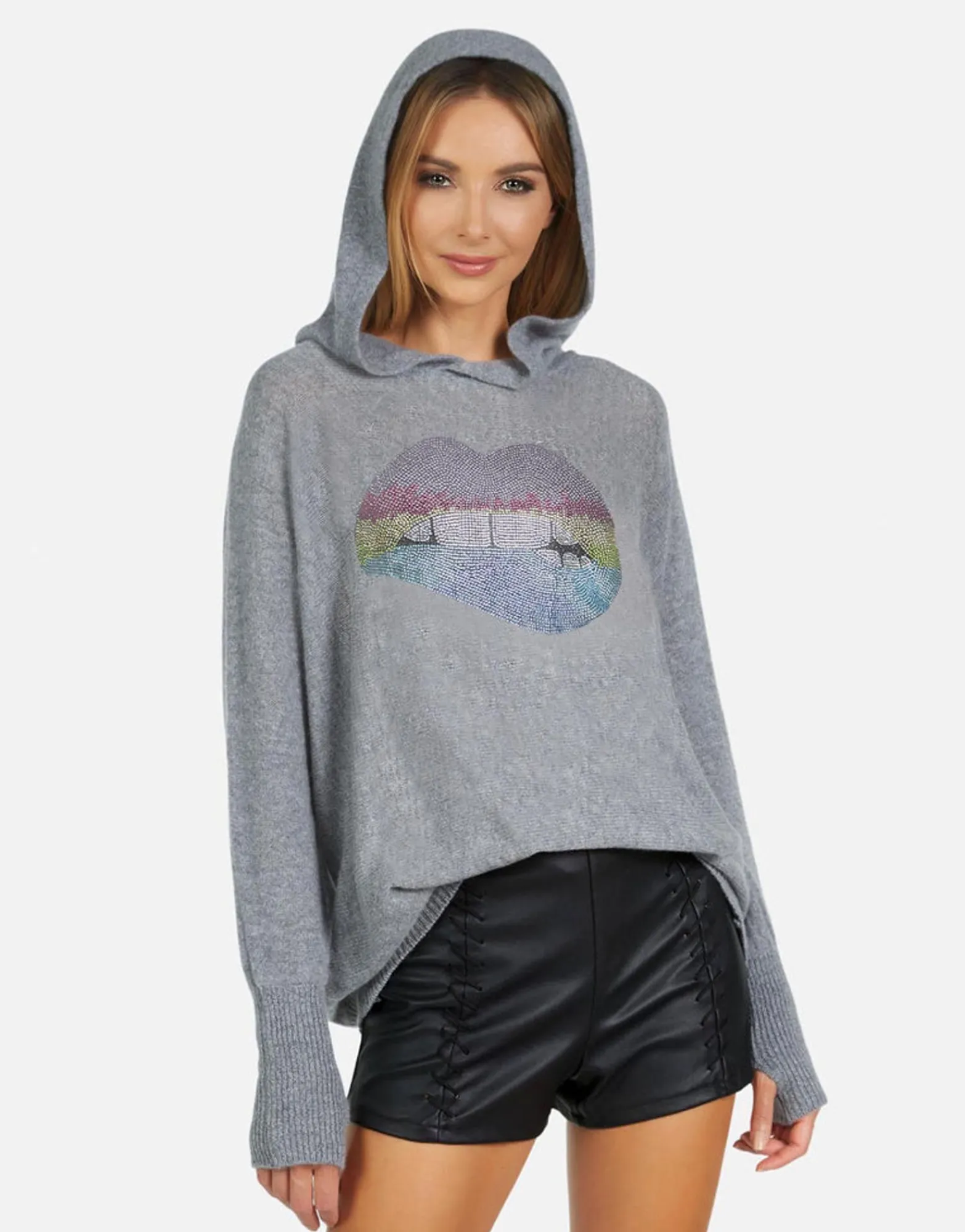 Best Namiko X Rainbow Crystal Biting Lip Women Sweaters & Knits