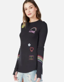 Shop Neon Signs L/S Fitted Thermal W/ Thumbholes | Mckinley Women Long Sleeve