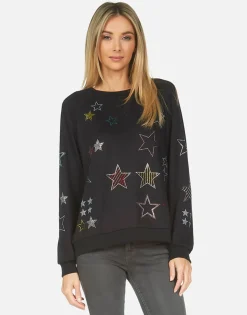 New Noleta Crystal Stars Made In Los Angeles California Usa Women Long Sleeve