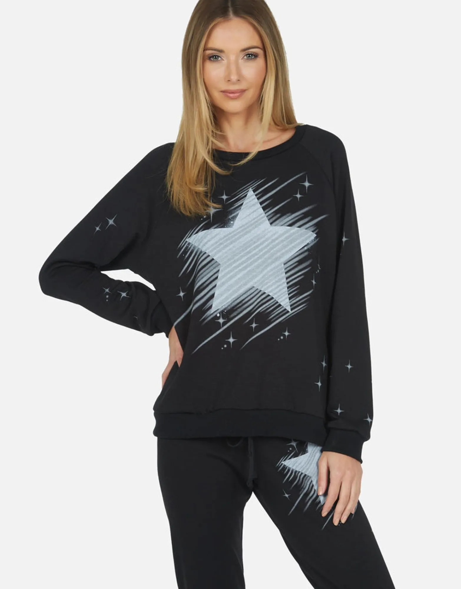 Hot Noleta Sparkle Star Women Long Sleeve
