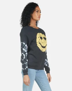 Fashion Noleta Text Happy Face Women Long Sleeve