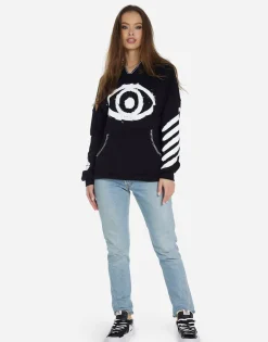 New Painted Evil Eye Pullover Hoodie In | Raya By Women Hoodies